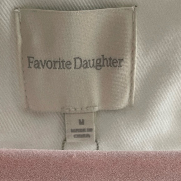 Favorite Daughter NWT The Poppy White Denim Vest 100% Cotton - Picture 4 of 11